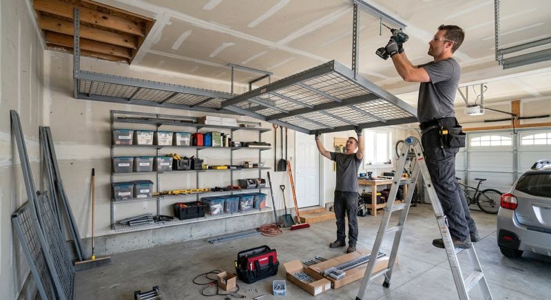 Ceiling Rack Installation in Winston Salem, NC